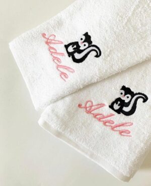 SET ASCIUGAMANI BAMBINI PERSONALIZZATI CON NOME E DISEGNO
