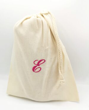 SACCHETTO DUSTBAG ORGANIZER COTONE RICAMATA