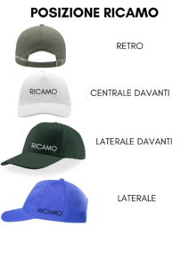 cappello con visiera personalizzato