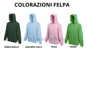 felpa personalizzata guida alle taglie
