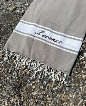 telo mare fouta personalizzato ricamato con nome