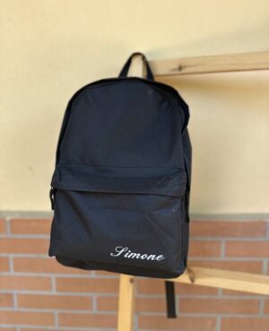 zaino personalizzato con nome ricamato